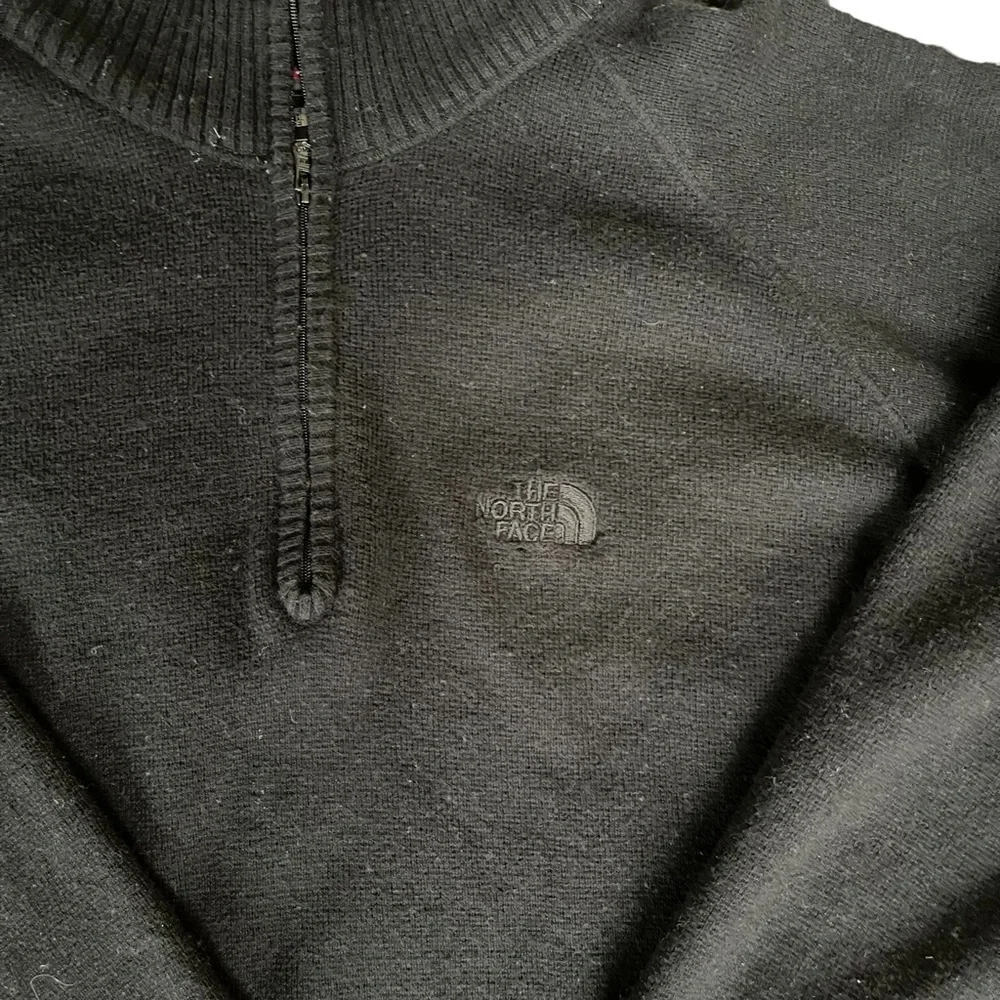 The North Face Black‎ 1/4 Zip up Collar Long Sleeve Pullover Sweater Size: XL